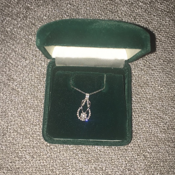 CZ silver necklace - Picture 2 of 3